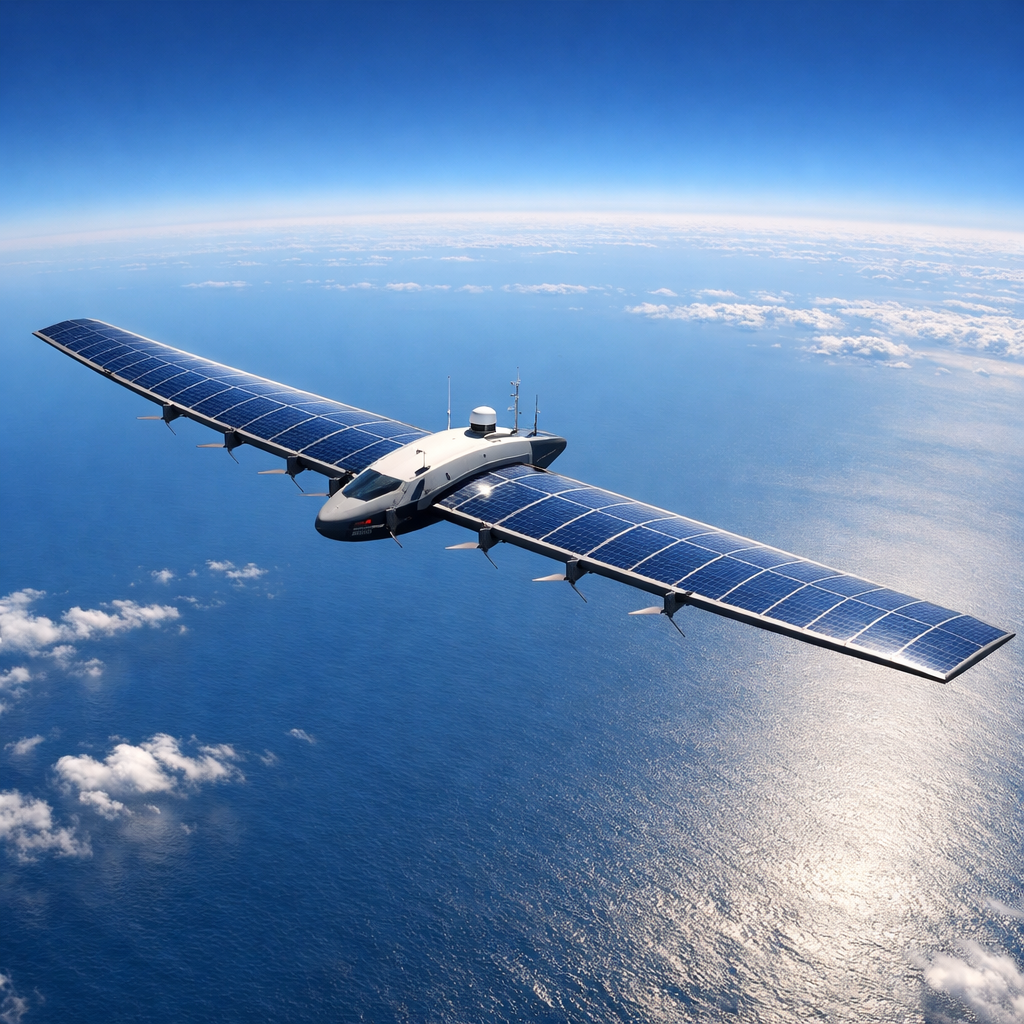 Plataforma voladora impulsada por energía solar podría ofrecer mejor internet desde el aire