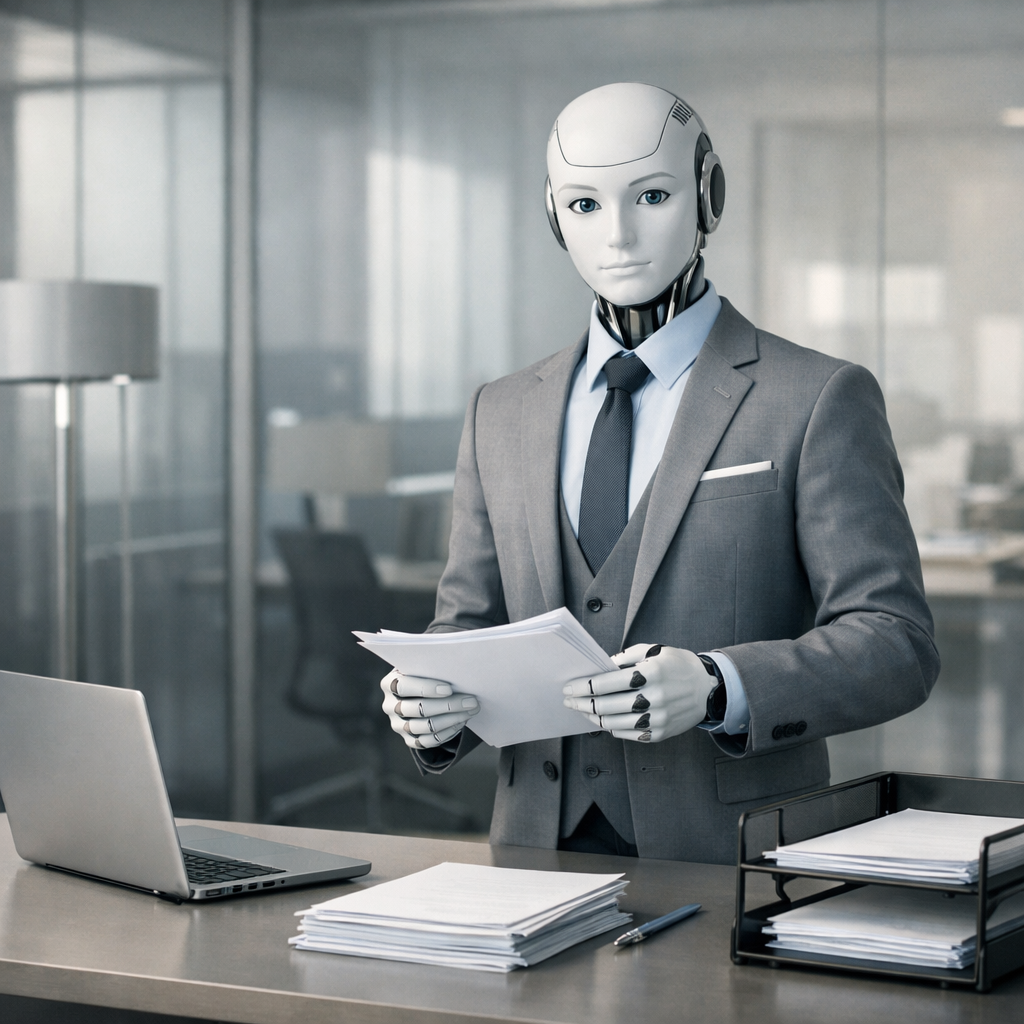 Este robot humanoide es un pasante de oficina inquietantemente competente