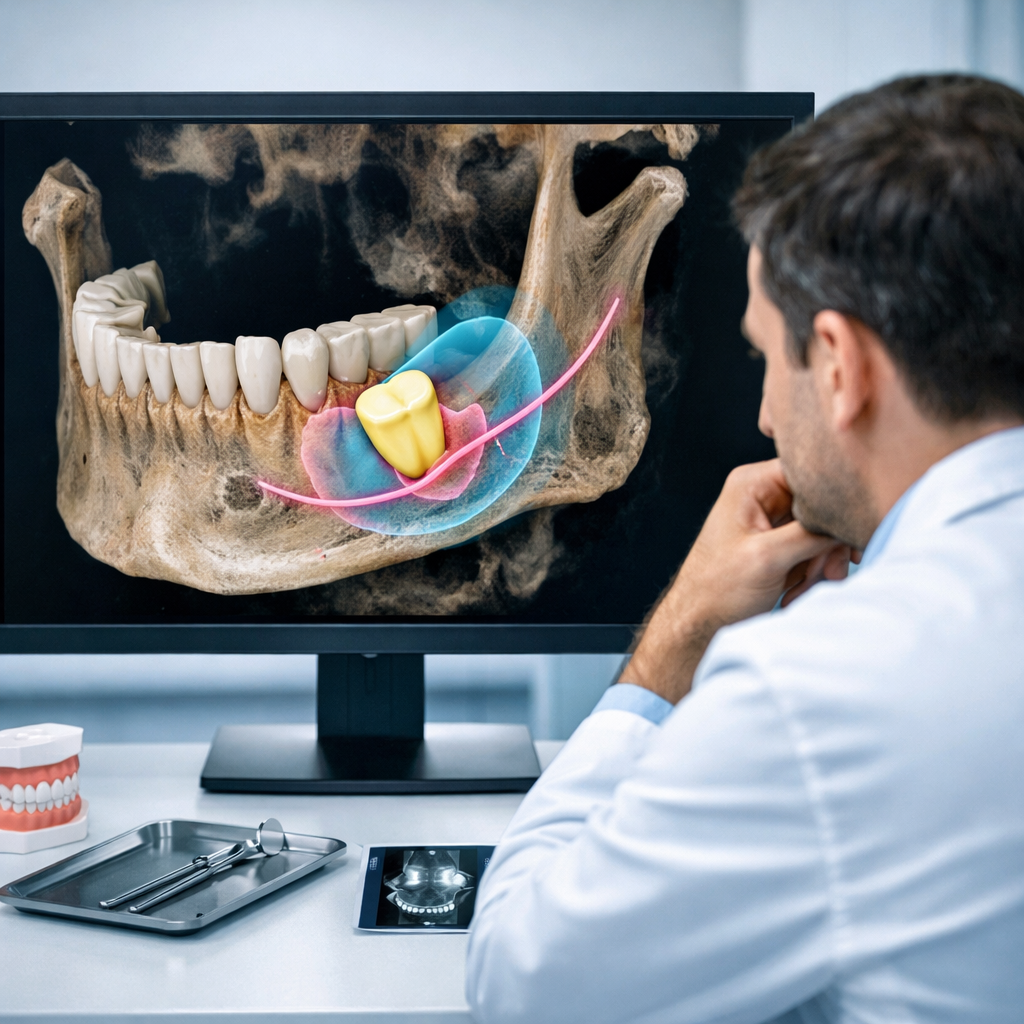 Validación del análisis asistido por inteligencia artificial en CBCT para predecir la proximidad del nervio alveolar inferior a los terceros molares mandibulares impactados: un estudio de precisión di