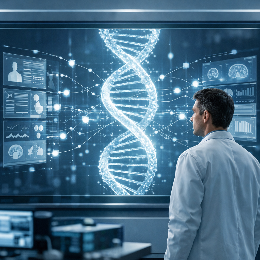 Integración multimodal basada en IA de genómica y registros de salud electrónicos