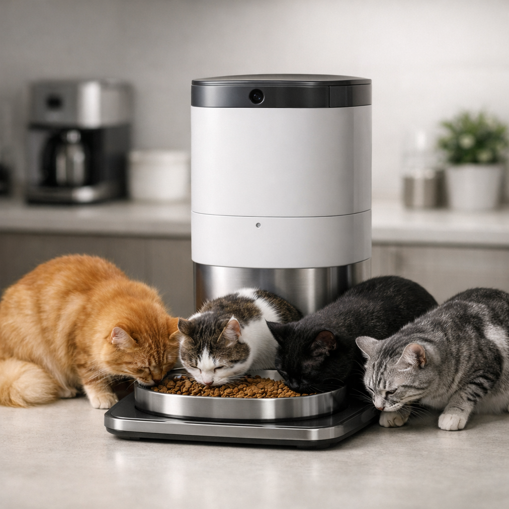 El nuevo alimentador inteligente de Petlibro con inteligencia artificial es un cambio de juego para hogares con múltiples gatos