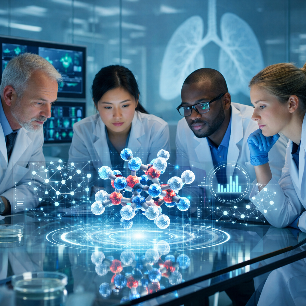 Cómo un equipo de IAs descubrió un prometedor fármaco para el cáncer de pulmón