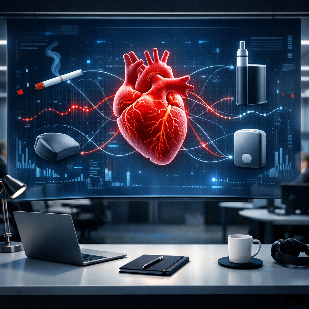 Cómo varían los riesgos cardiovasculares entre los productos de nicotina