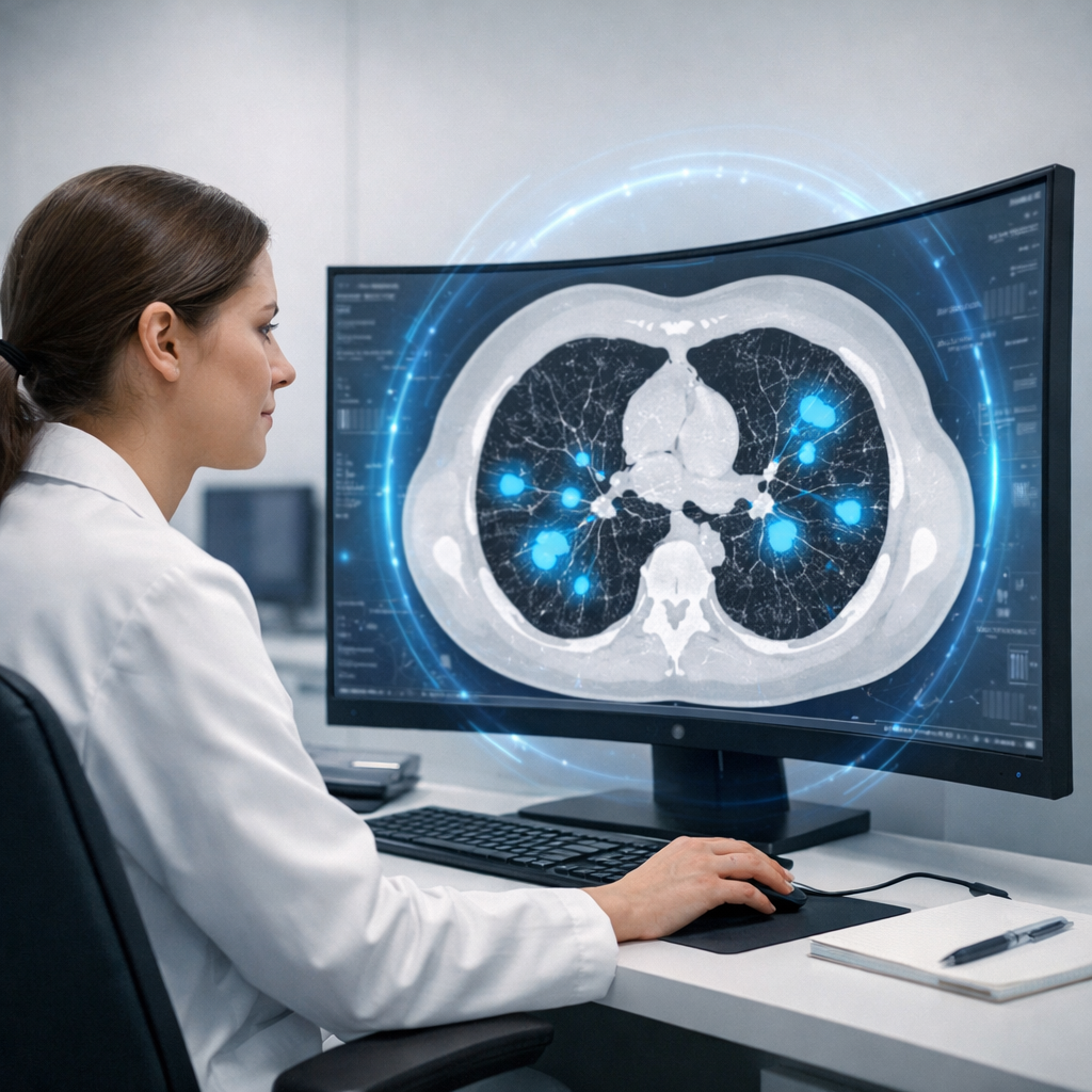 Evaluación en la vida real del apoyo de IA para el diagnóstico de cáncer de pulmón en tres clínicas de nódulos pulmonares de EE. UU.