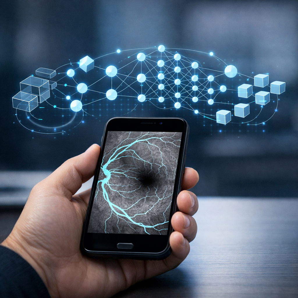 HiRNet: una red híbrida guiada por refinamiento jerárquico para la segmentación de vasos retinianos en imágenes de fondo basadas en smartphone
